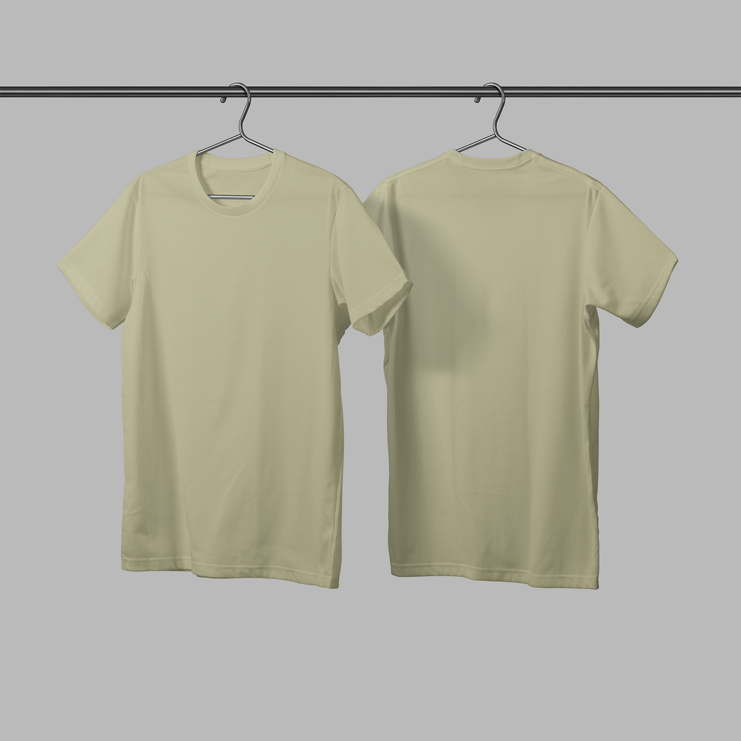 bege-round-neck-tshirt-printintheuk-plain-uc301