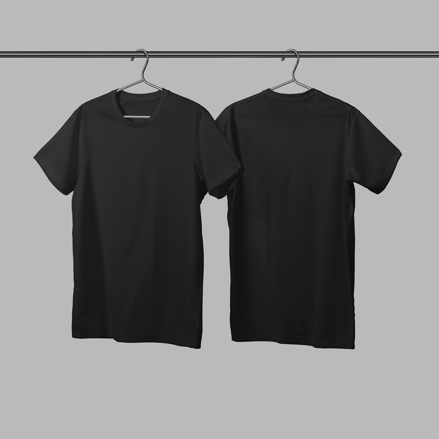 black-round-neck-tshirt-printintheuk-plain-uc301