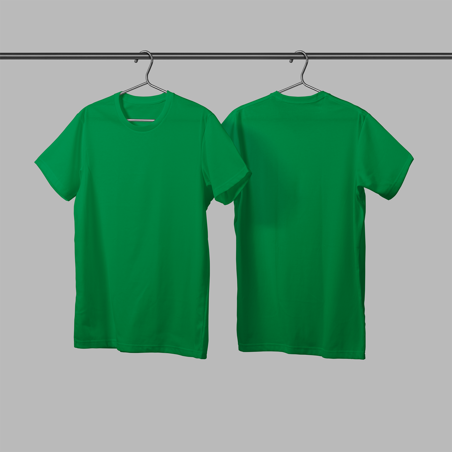 kelly-green-round-neck-tshirt-printintheuk-plain-uc301