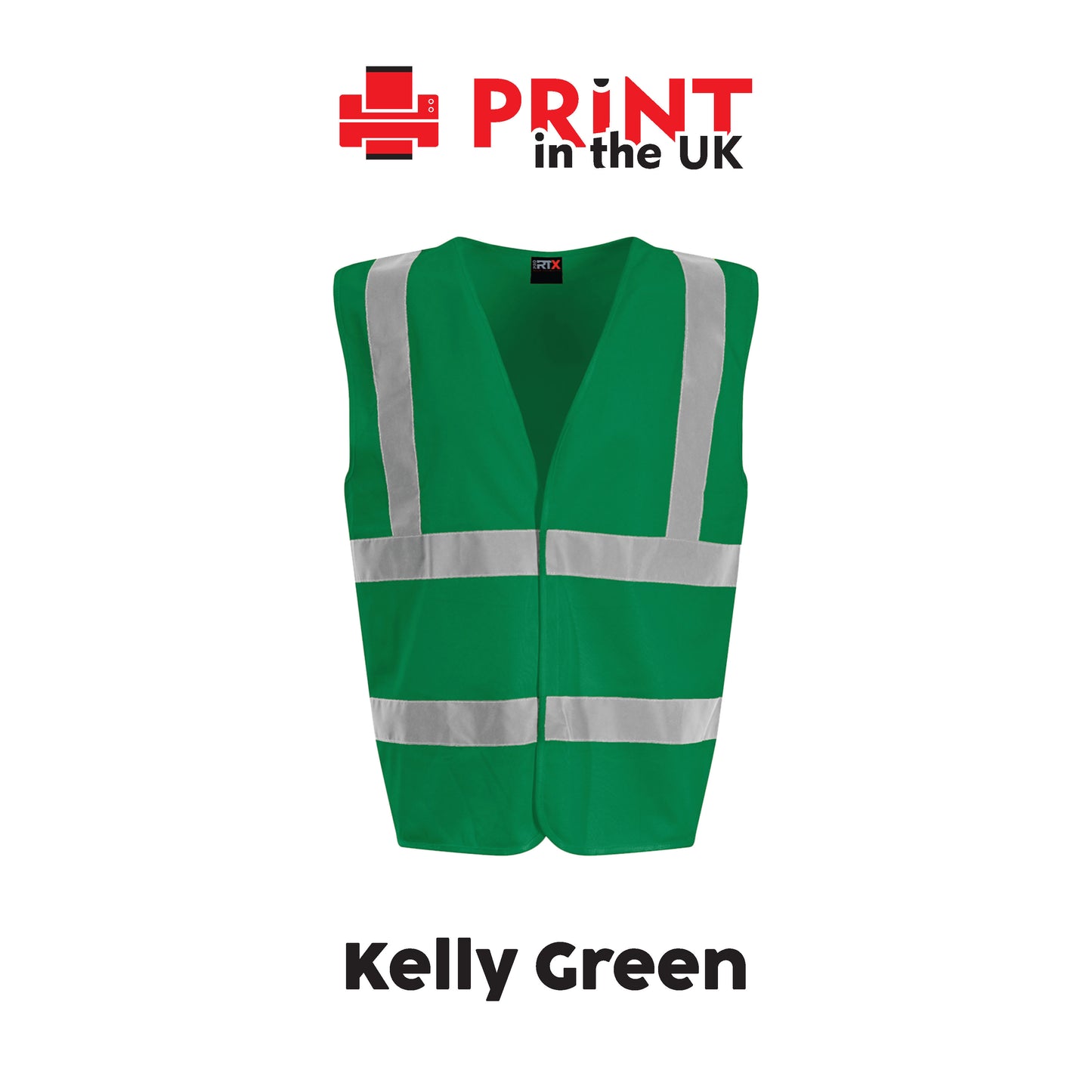 Hi‑Vis Vests - Safety Waistcoat – Plain Colours