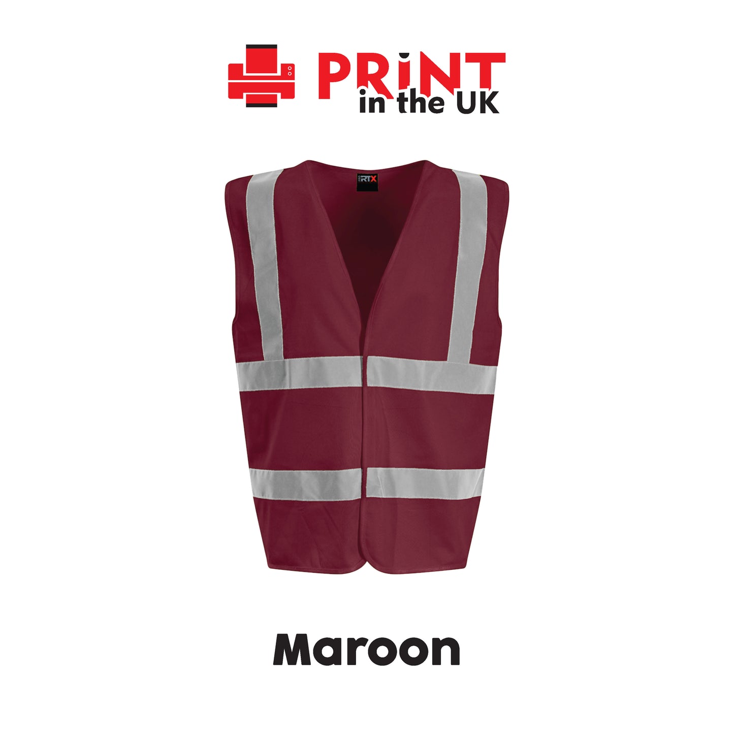 Hi‑Vis Vests - Safety Waistcoat – Plain Colours