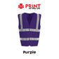 Hi‑Vis Vests - Safety Waistcoat – Plain Colours