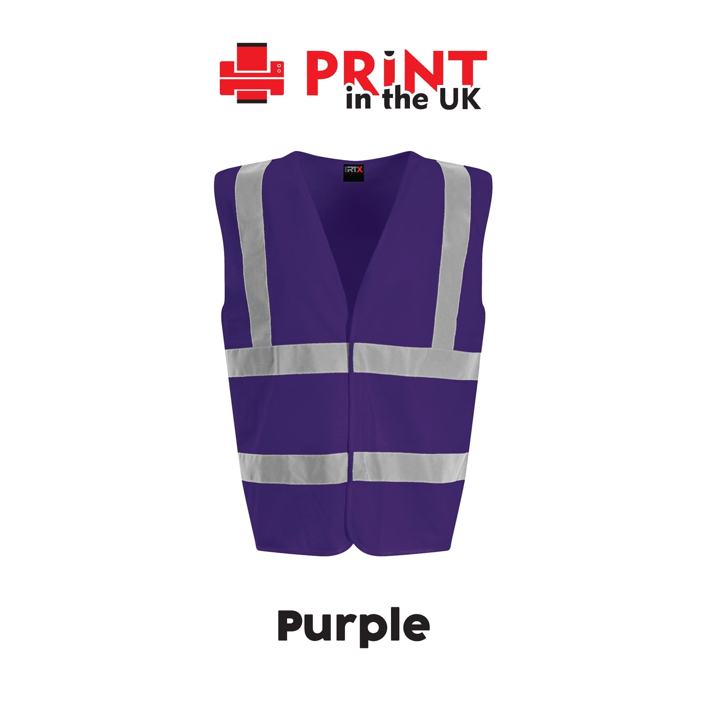 Hi‑Vis Vests - Safety Waistcoat – Plain Colours