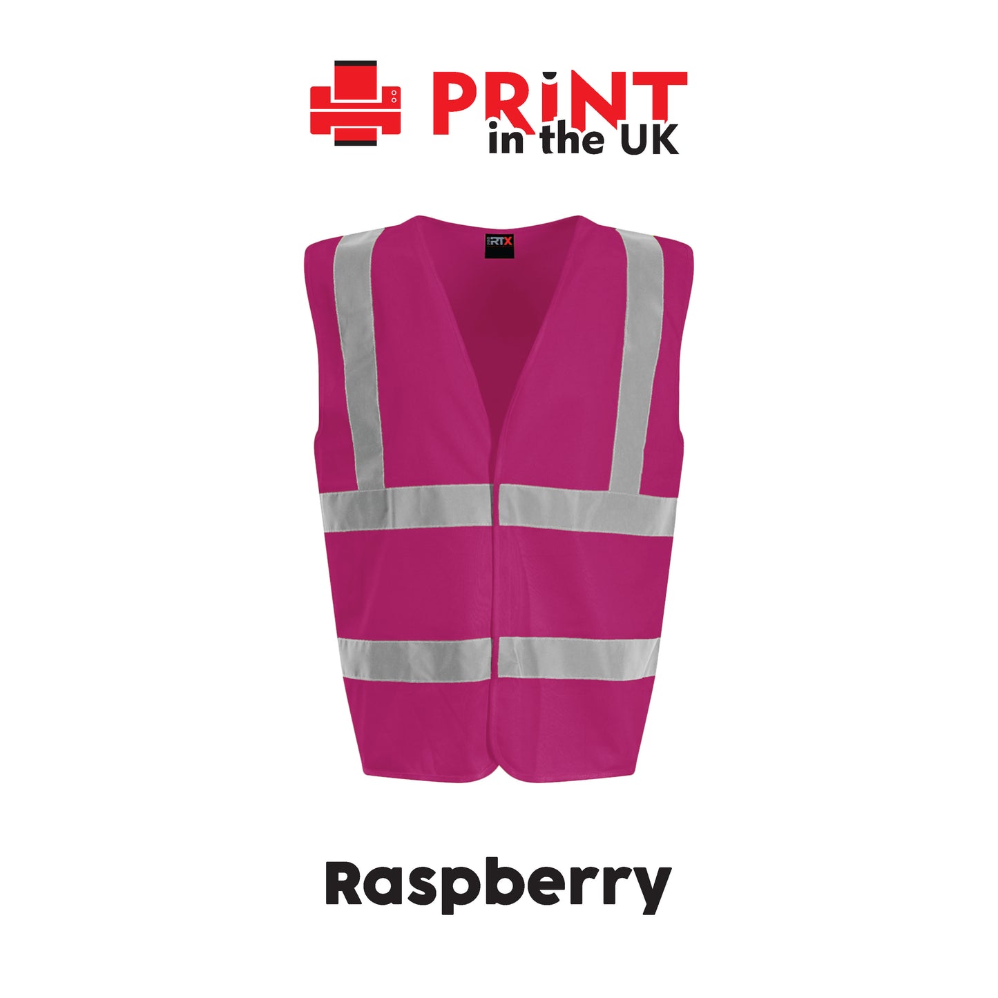 Hi‑Vis Vests - Safety Waistcoat – Plain Colours