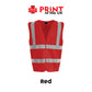 Hi‑Vis Vests - Safety Waistcoat – Plain Colours