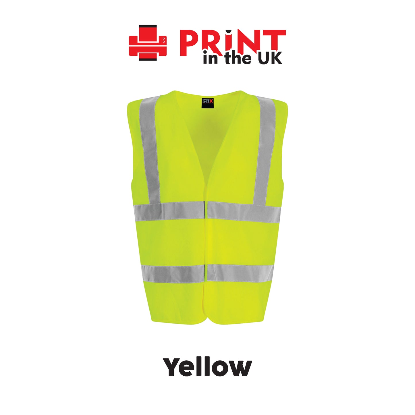 Hi‑Vis Vests - Safety Waistcoat – Plain Colours